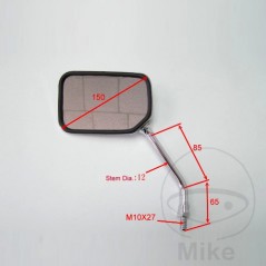 JMP Right rearview mirror for motorcycle 713.38.95