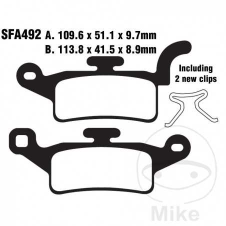 EBC carbon brake pads SCOOTER 732.01.16