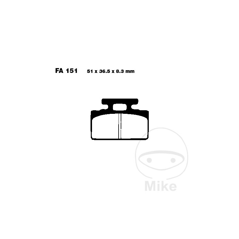 EBC Standard brake pads SCOOTER ALTN: 7872401 732.01.61