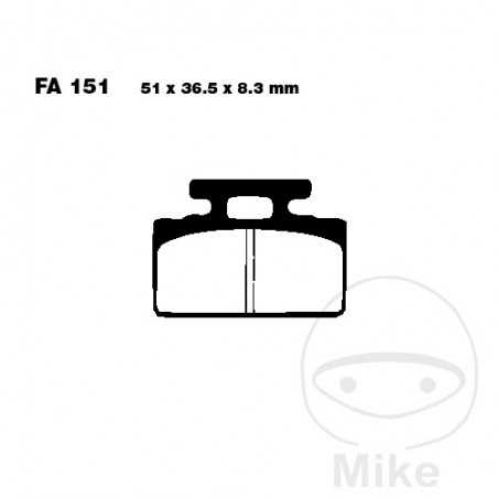 EBC Standard brake pads SCOOTER ALTN: 7872401 732.01.61