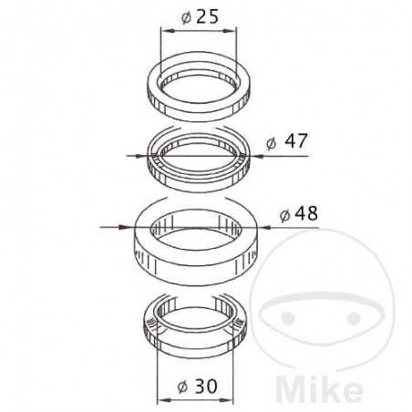 steering bearing kit 736.02.41