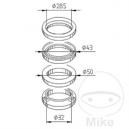 steering bearing kit 736.22.39