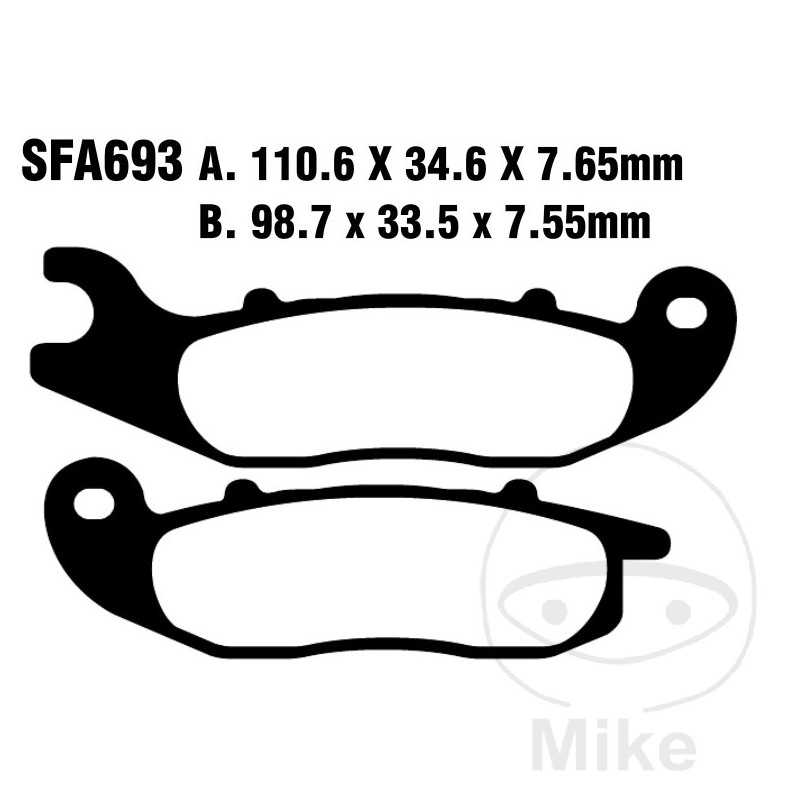 EBC carbon brake pads SCOOTER 737.02.11