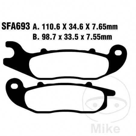 EBC carbon brake pads SCOOTER 737.02.11