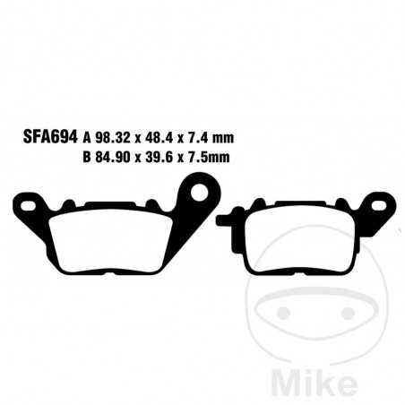 EBC carbon brake pads SCOOTER 737.02.17