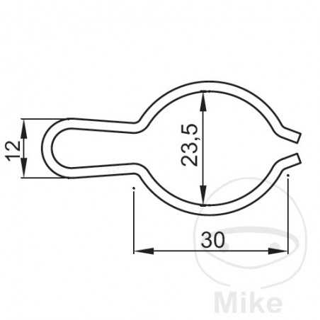Kickstarter retaining clip 756.01.94