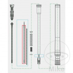 KAYABA fork piston rod 773.11.03