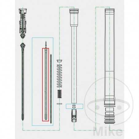 KAYABA fork piston rod 773.11.03