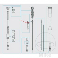 KAYABA Segmento de piston para horquilla moto 2X24X5 773.06.19