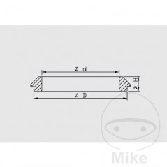 KAYABA Guardapolvos de horquilla moto 46X59X11.5 MM (2U) 735.01.53