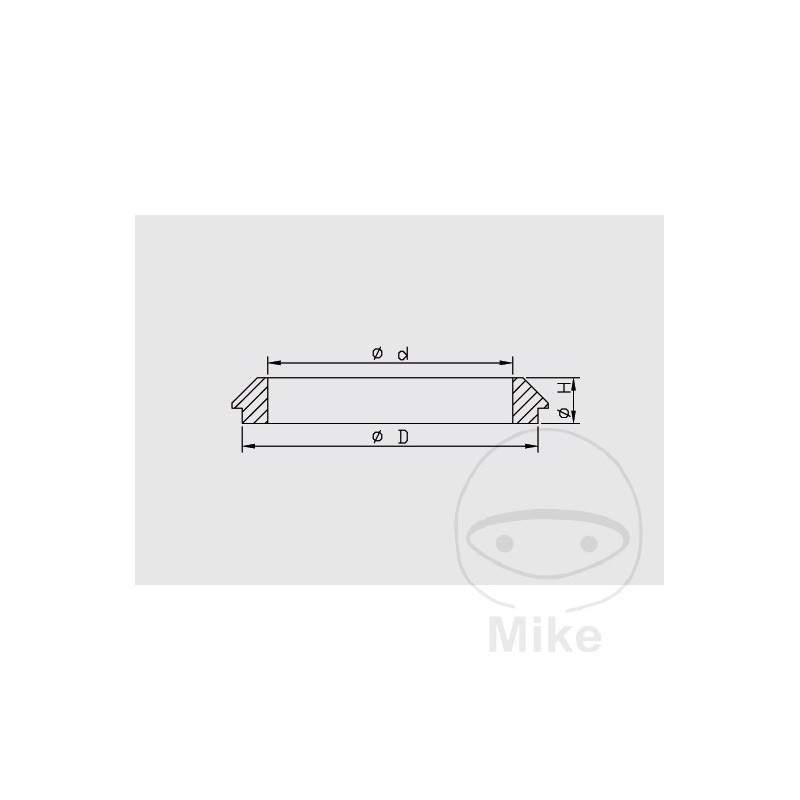 KAYABA motorcycle fork dust cover 36X49X14 MM (2U) 735.01.64