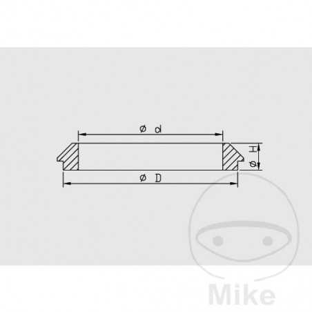 KAYABA Guardapolvo de horquilla moto 36X49X14 MM (2U) 735.01.64