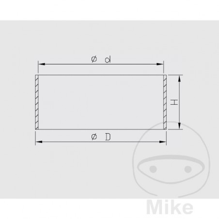 KAYABA Metal bushing set for fork 773.10.45