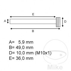 TOURMAX Set of brake pad pins 717.33.05