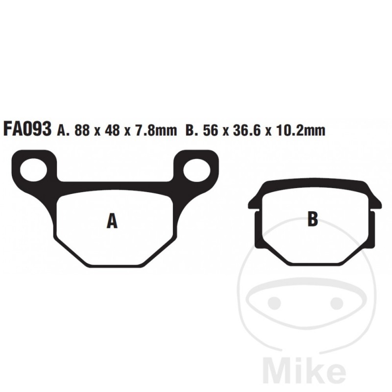 EBC Standard brake pads SCOOTER ALTN: 7870000/7870242 732.00.81
