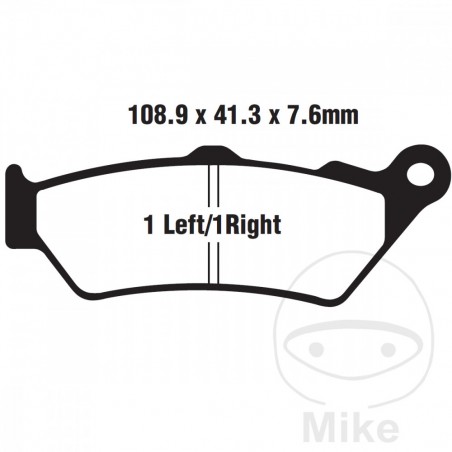 EBC Standard brake pads SCOOTER ALTN: 7872765 737.00.27