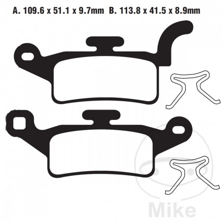 EBC Standard brake pads SCOOTER ALTN: 7870122 737.00.30