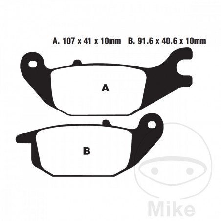 EBC Standard brake pads SCOOTER ALTN: 7870237 737.00.61