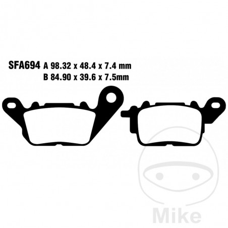 EBC Pastillas de freno estándar SCOOTER ALTN: 7870300 737.02.16