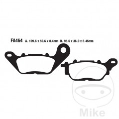 EBC carbon brake pads SCOOTER ALTN: 7875057 737.02.18