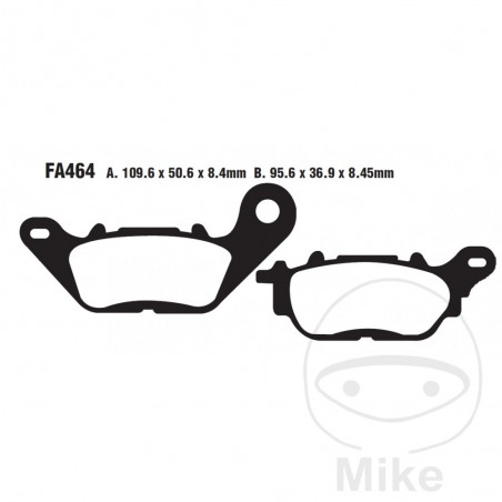 EBC carbon brake pads SCOOTER ALTN: 7875057 737.02.18