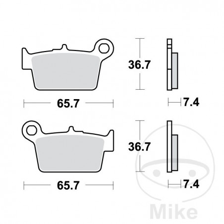 TRW Standard brake pads 787.01.14