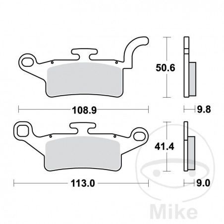TRW Standard brake pads ALTN: 7370030 787.01.22