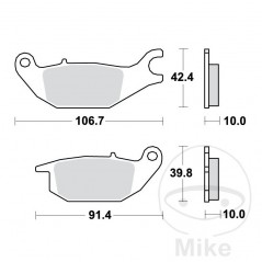 TRW Standard brake pads ALTN: 7370061 787.01.31