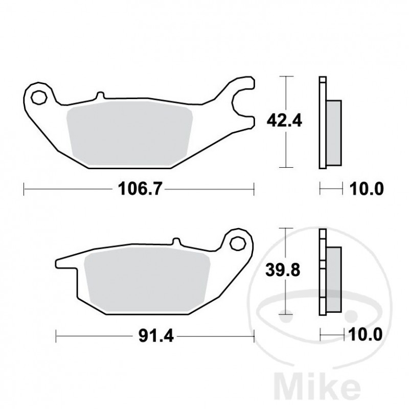 TRW Standard brake pads ALTN: 7370061 787.01.31
