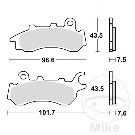 TRW Standard brake pads ALTN: 7320130 787.03.02
