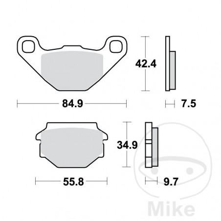 TRW Standard brake pads ALTN: 7375397 787.05.46