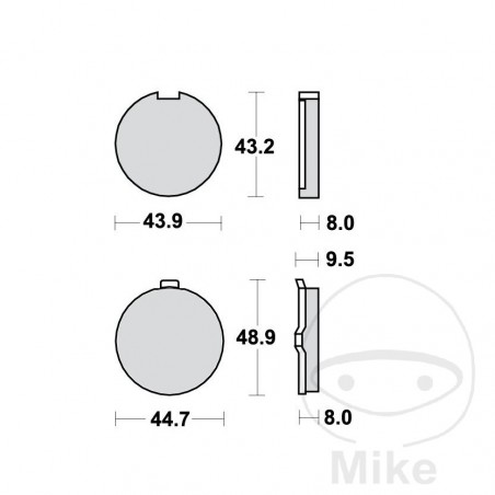 TRW Standard brake pads ALTN: 7325954 787.06.94