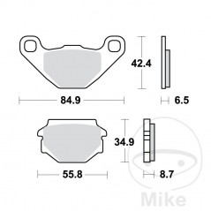 TRW Standard brake pads ALTN: 7320443 787.07.44