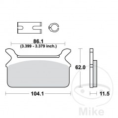 TRW Pastillas de freno estándar ALTN: 7377153 787.08.84
