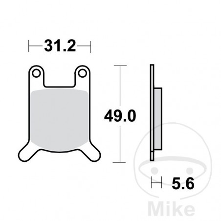 TRW Standard brake pads 787.11.22