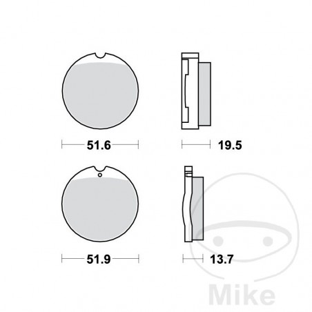 TRW Pastillas de freno estándar ALTN: 7326093 787.12.70