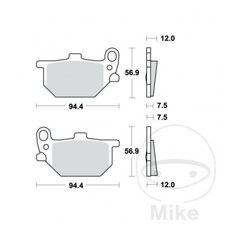 TRW Standard brake pads ALTN: 7326499 787.13.95