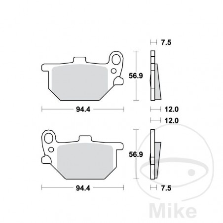 TRW Standard brake pads ALTN: 7326721 787.14.78