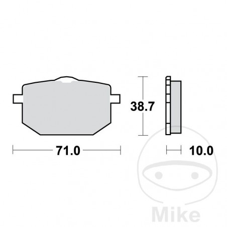 TRW Sintered front brake pads 787.00.96