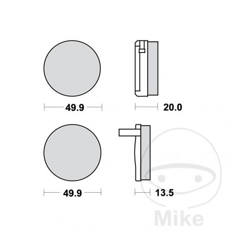 TRW Standard brake pads ALTN: 7326101 787.24.68