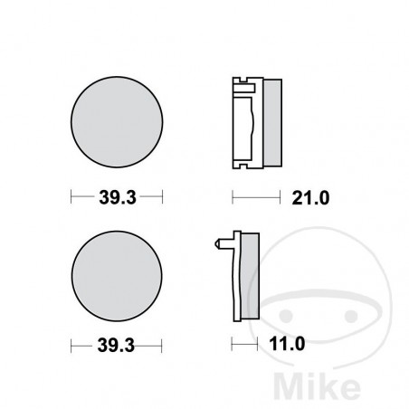 TRW Standard brake pads ALTN: 7326051 787.26.82