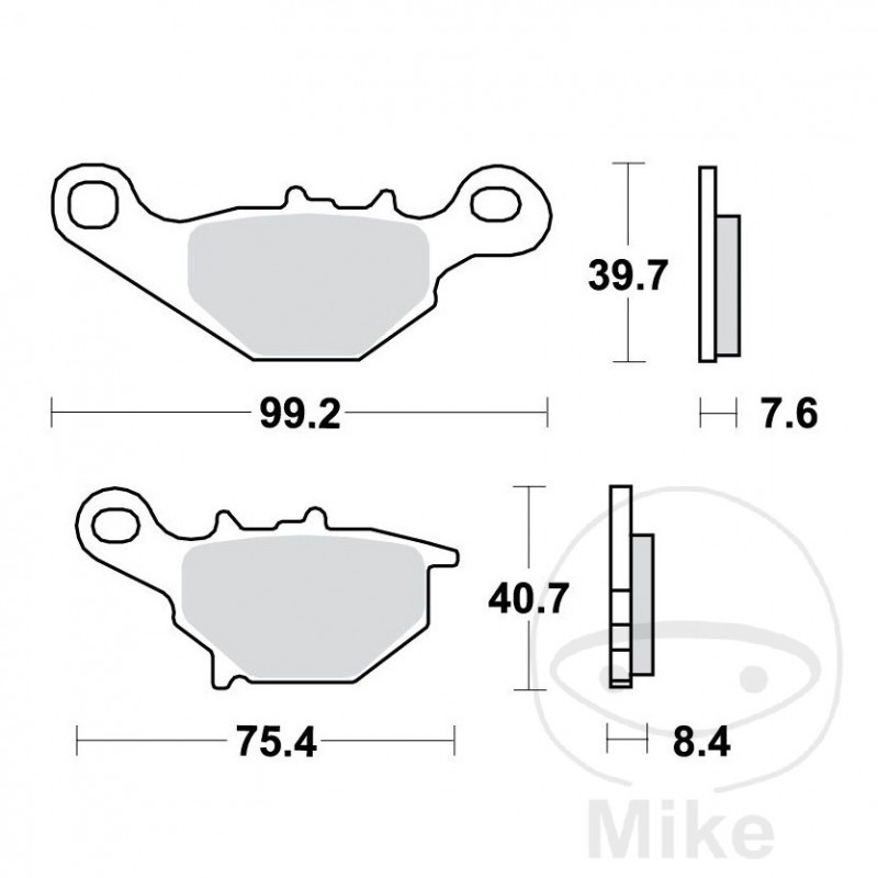 TRW Standard brake pads OFFROAD ALTN: 7379431 787.54.20