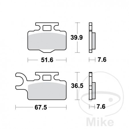 TRW Standard brake pads OFFROAD ALTN: 7325582 787.54.46