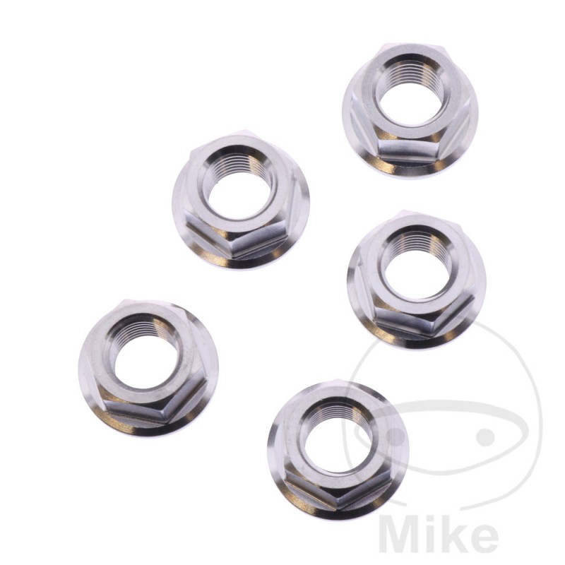 JMP Nut set for transmission plate crown screw M10 X 1.25 MM INOX V4A 775.35.47