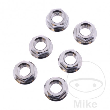 JMP Juego tuerca para tornillo corona plato transmision M10 X 1.25 MM INOX V4A 775.35.48