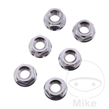 JMP Nut set for transmission plate crown screw M8 X 1.25 MM INOX V4A 775.35.57
