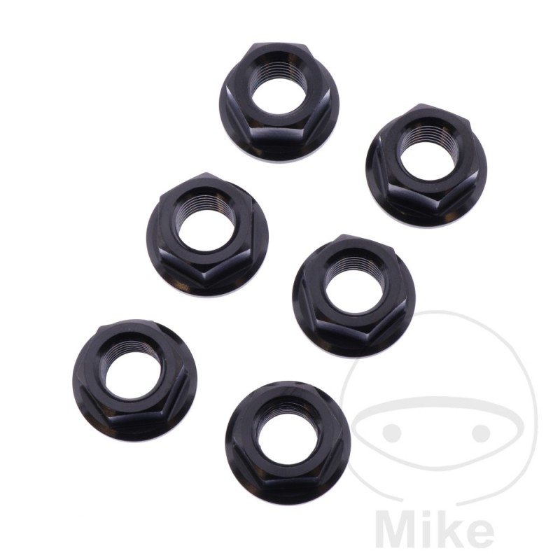 JMP Nut set for transmission plate crown screw M10 X 1.25 MM INOX V4A 775.35.60