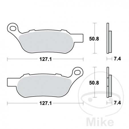 TRW Rear brake pad set PC 7870293
