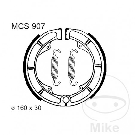 TRW spring brake shoes ALTN: 7328149 786.03.56