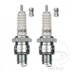 NGK Spark plug set with removable terminal B6HS SAE 2417 708.45.02